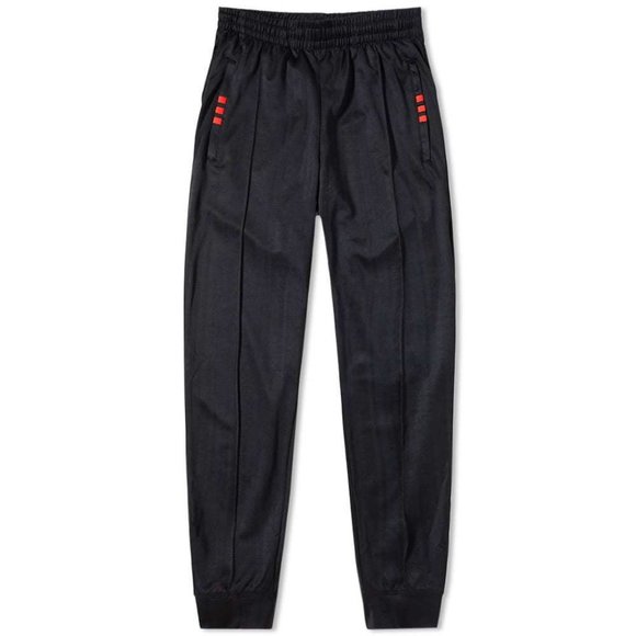 adidas black and red track pants